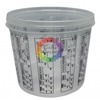 Мерная, пластиковая емкость для смешивания автокраски CAR FIT 2,3 л