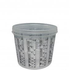 Мерная, пластиковая емкость для смешивания автокраски CAR FIT 0,75 л