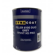 Грунт для авто акриловый, мокрый по мокрому DYNA 6100 DUO без отвердителя, 3 л (Серый)