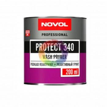 Реактивный грунт, кислотный Novol PROTECT 340 WASHPRIMER 1+1, 0,2 л (без отвердителя)