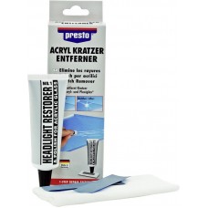 Набор для удаления царапин с авто Presto "Acrylic scratch remover" для акрила и оргстекла 50 гр