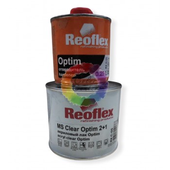  Reoflex  Акриловый лак Optim с отвердителем, 0,5 л + 0,25 л