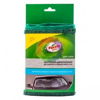 Двухсторонняя микрофибра для автомобильного стекла Turtle Wax