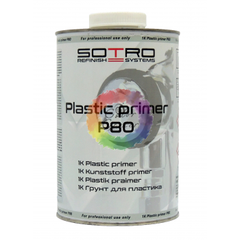 Грунт для пластика SOTRO T028010 1K Plastic primer P80 1 л, прозрачный