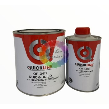Автомобильный грунт наполнитель Quickline 4:1 Quick-Build  0,8л + отвердитель 0,2л белый