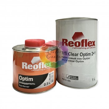  Reoflex  Акриловый лак Optim с отвердителем, 1л + 0,5 л