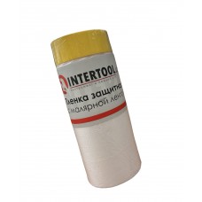 Пленка защитная с малярной лентой Intertool 1700мм х 15м КТ-0803