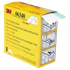 Маскирующая лента для уплотнителей вклеенных стекол 3M 06348, козырек 15 мм (50 мм х 10 м)