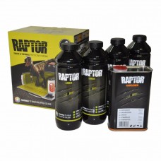 Защитное покрытие, автокраска повышенной прочности U-POL Raptor, комплект 4 л, 4 х 0,75 л + отвердитель 1л, Колеруемый